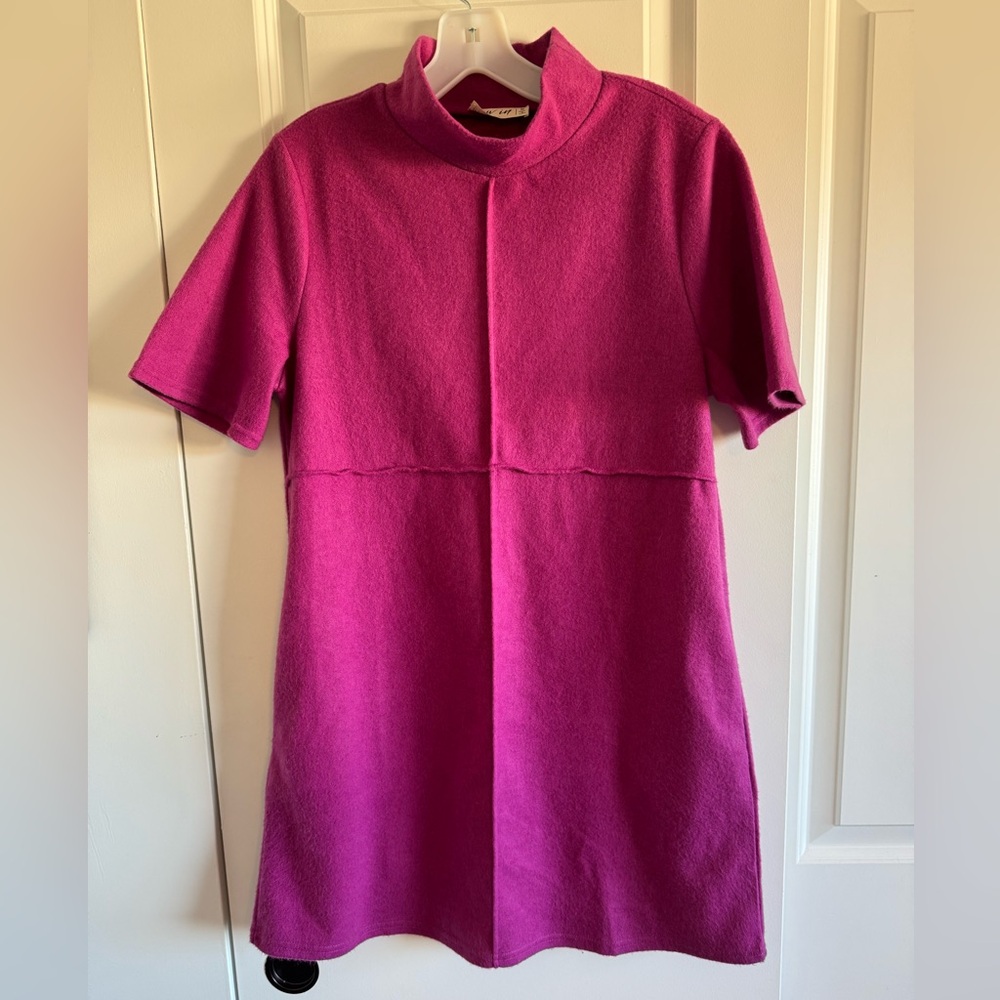 Magenta casual Mini Dress